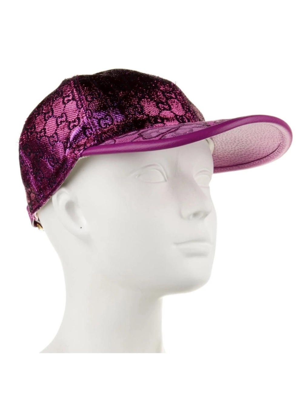 Authentic Gucci Metallic GG Logo Baseball Cap - Picture 3 of 9